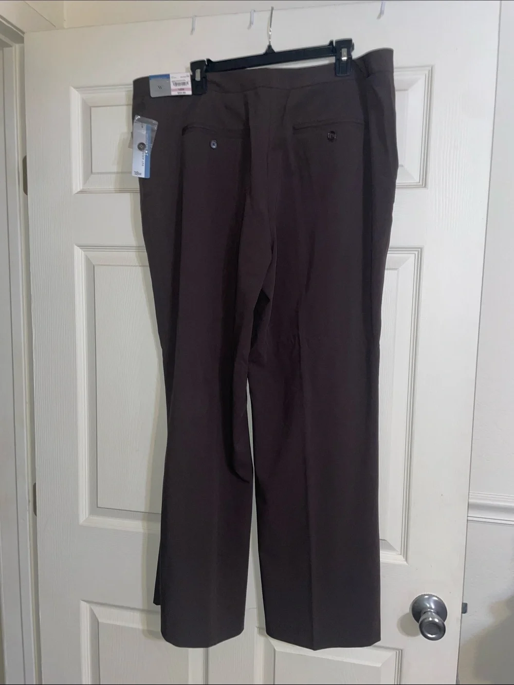 Worthington Classic Women's Dress Pants — Dark Brown 18W - Picture 2 of 5
